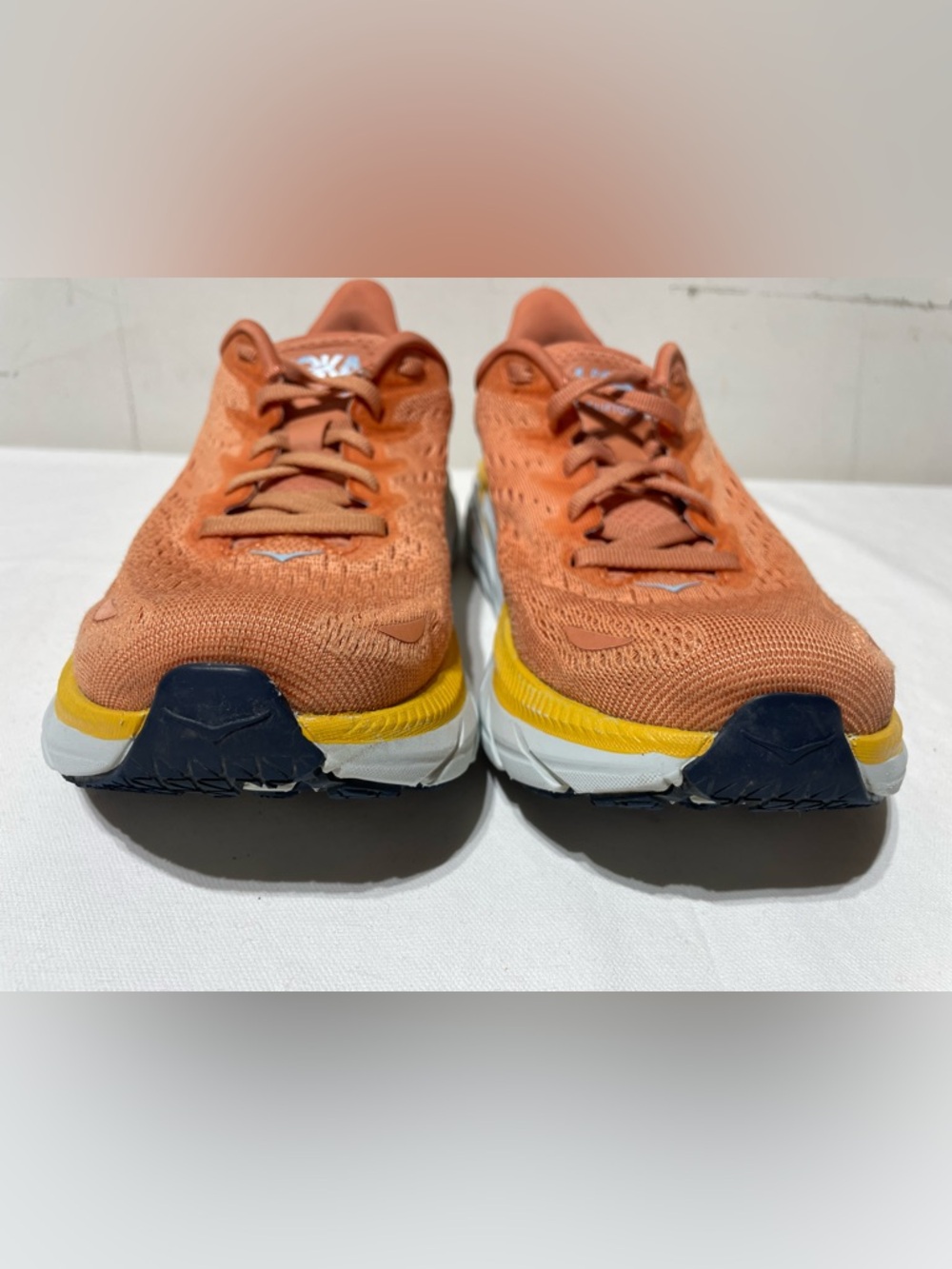 HOKA Clifton 8 Womens 7 Wide SBSCR Orange 1121375 Running Shoes Comfort - Picture 3 of 15